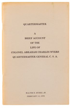 Lot #546 Abraham Myers War-Dated Letter Signed as Quartermaster General - Image 2