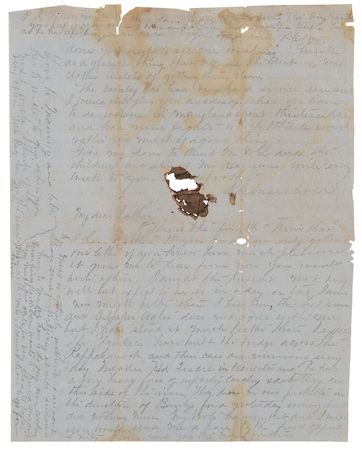 Lot #397 Confederate Soldier's Letter on a Skirmish Near Brandy Station (August 1, 1863) - Image 2