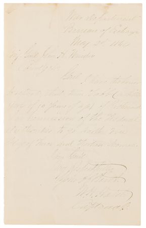 Lot #438 John H. Winder and John Campbell War-Dated Autograph Endorsement Signed - Image 2