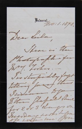 Lot #350 Queen Victoria (3) Items - ALS, Mailing Envelope, and Funeral Notice - Image 1