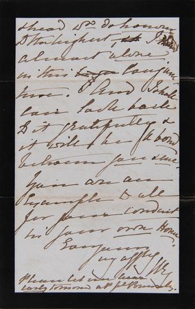 Lot #350 Queen Victoria (3) Items - ALS, Mailing Envelope, and Funeral Notice - Image 3