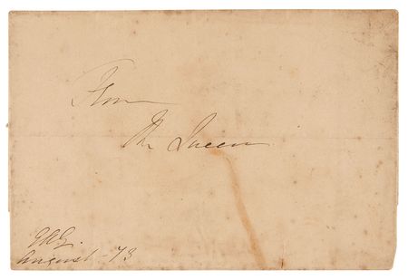 Lot #350 Queen Victoria (3) Items - ALS, Mailing Envelope, and Funeral Notice - Image 4