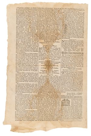 Lot #281 Continental Congress' 1775 Address 'To the People of Ireland,' Published in the Connecticut Journal - Image 3