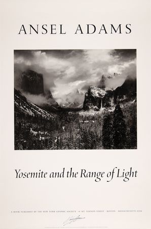 Lot #650 Ansel Adams Signed Poster - Image 1