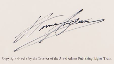 Lot #650 Ansel Adams Signed Poster - Image 2