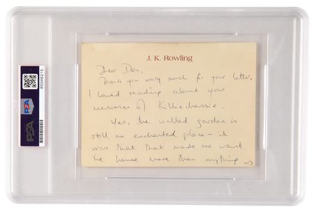 Lot #700 J. K. Rowling Autograph Letter Signed - Image 2