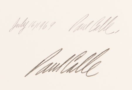 Lot #614 Neil Armstrong and Paul Calle Signed Lithograph - Image 3