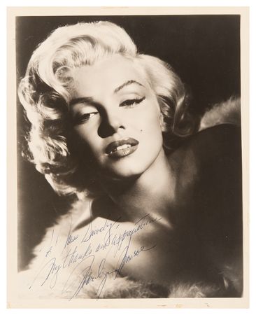 Lot #927 Marilyn Monroe Signed Photograph, Presented to the Owner of the Bluebook Modeling Agency - Image 1