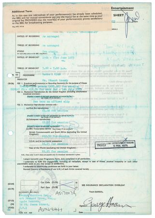 Lot #742 Beatles: George Harrison Twice-Signed Document - Image 1