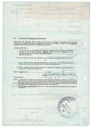 Lot #742 Beatles: George Harrison Twice-Signed Document - Image 2