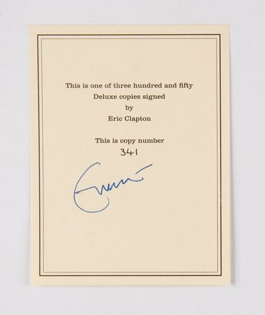 Lot #851 Eric Clapton Signed Book - Rebel Music (Ltd. Ed.) - Image 2