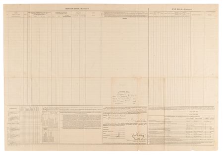 Lot #476 Civil War: New York Volunteer Muster Roll (1865) - Image 2