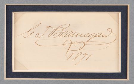 Lot #491 Fort Sumter: Robert Anderson and P. G. T. Beauregard (2) Signatures - Image 2
