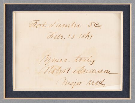 Lot #491 Fort Sumter: Robert Anderson and P. G. T. Beauregard (2) Signatures - Image 3