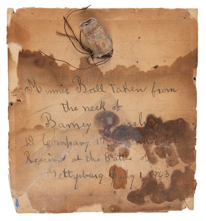 Lot #452 Battle of Gettysburg: Minie Ball Relic (