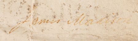Lot #116 James Madison Document Signed as President - Image 3