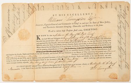 Lot #172 Constitution of the United States Complete Set of Signers (40) with Founding Fathers George Washington, Benjamin Franklin, Alexander Hamilton, and James Madison - Image 62