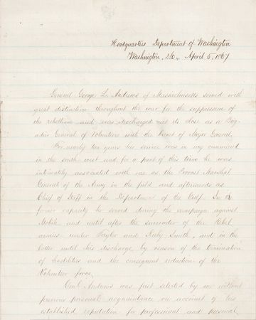 Lot #468 Edward Canby Letter Signed - Image 1