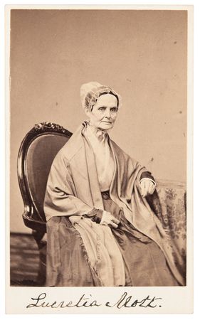 Lot #336 Lucretia Mott Signed Photograph - Image 1