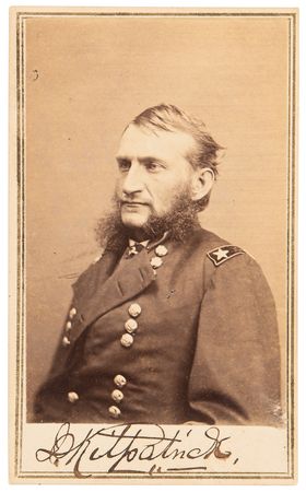 Lot #519 Hugh Judson Kilpatrick Signed Photograph - From a photographic negative in Brady's National Portrait Gallery - Image 1