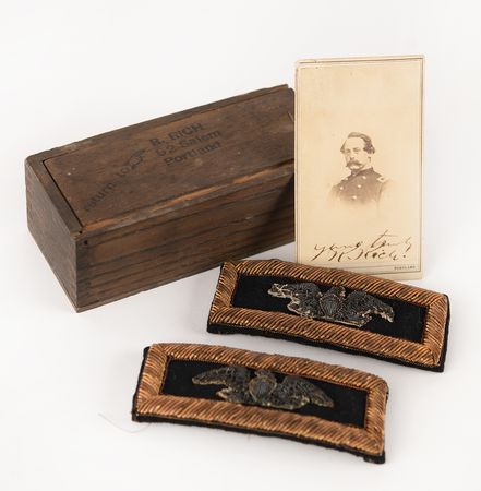 Lot #426 Rishworth Rich Signed Photograph and Epaulets - Image 1