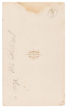 Lot #536 George B. McClellan Signed Photograph - Published by Alexander Gardner - Image 2