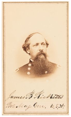 Lot #557 James B. Ricketts Signed Photograph - Union General Shot Four Times and Captured at the First Battle of Bull Run - Image 1