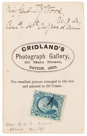 Lot #588 Thomas J. Wood Signed Photograph - Union General and Commander at the Battle of Chickamauga - Image 2