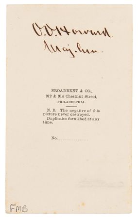 Lot #505 O. O. Howard Signed Photograph - Image 2