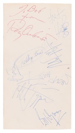 Lot #758 Rolling Stones and Roy Orbison Signatures - Obtained During Their 1965 Australian Tour - Image 2
