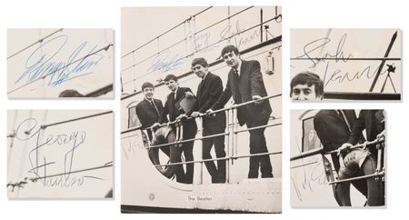 Lot #738 Beatles Signed 'Star Pics' Photograph - Obtained at the Imperial Ballroom on May 11, 1963 - Image 1