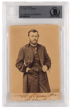 Lot #23 U. S. Grant Signed Photograph - Image 1