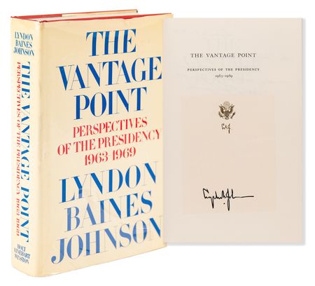 Lot #102 Lyndon B. Johnson Signed Book - The Vantage Point - Image 1