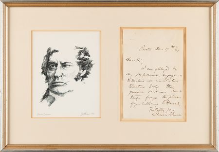 Lot #359 Charles Sumner Civil War-Dated Autograph Letter Signed - Image 1