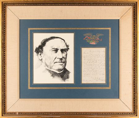 Lot #487 David G. Farragut Letter Signed - Image 1