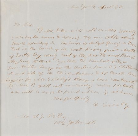 Lot #301 Horace Greeley Autograph Letter Signed - Image 2