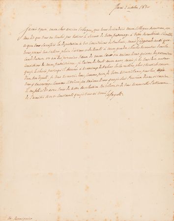 Lot #381 Marquis de Lafayette Autograph Letter Signed - Image 2
