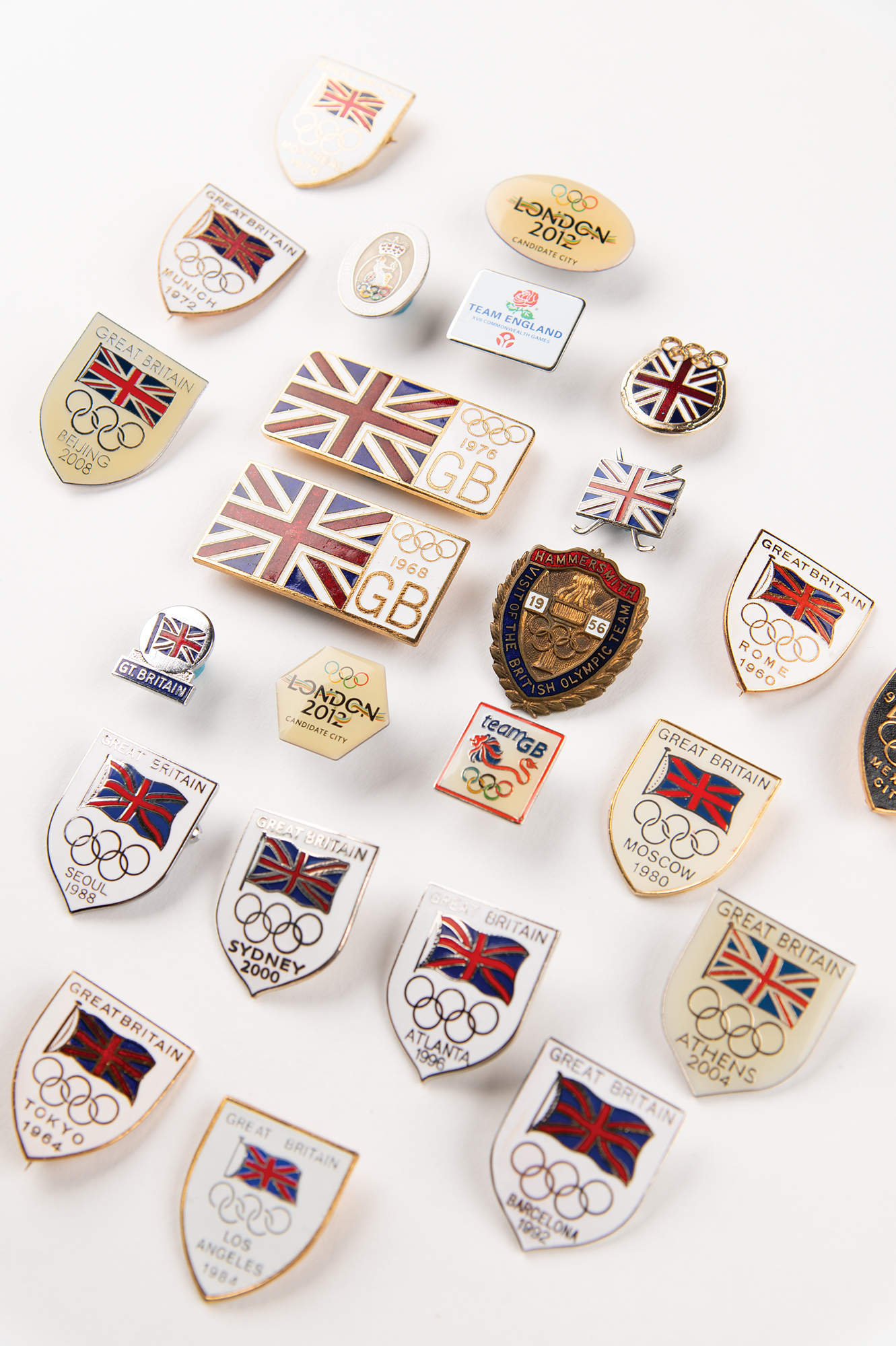 Great Britain Olympic Team (24) Badge and Pin Collection | RR Auction