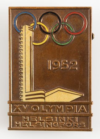 Lot #3181 Helsinki 1952 Summer Olympics Badge - Image 1