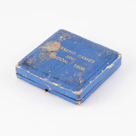 Lot #3117 London 1908 Olympics Judge's Silvered Bronze Participation Medal - Image 5