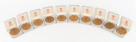 Lot #3145 Calgary 1988 Winter Olympics Collection of (24) Participation and Commemorative Medals - Image 5