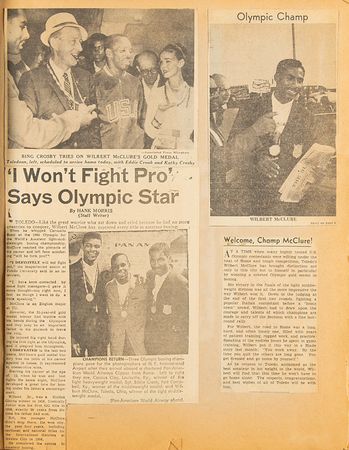 Lot #3023 Wilbert 'Skeeter' McClure's Atlanta 1996 Summer Olympics Torch and 1960 Rome Participant Pin?Including Scrapbooks, Photos, AAU Boxing, and Awards - Image 10