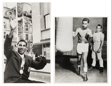 Lot #3023 Wilbert 'Skeeter' McClure's Atlanta 1996 Summer Olympics Torch and 1960 Rome Participant Pin?Including Scrapbooks, Photos, AAU Boxing, and Awards - Image 2