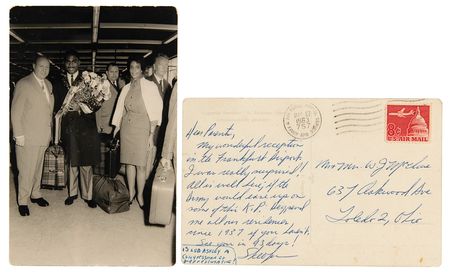 Lot #3023 Wilbert 'Skeeter' McClure's Atlanta 1996 Summer Olympics Torch and 1960 Rome Participant Pin?Including Scrapbooks, Photos, AAU Boxing, and Awards - Image 3