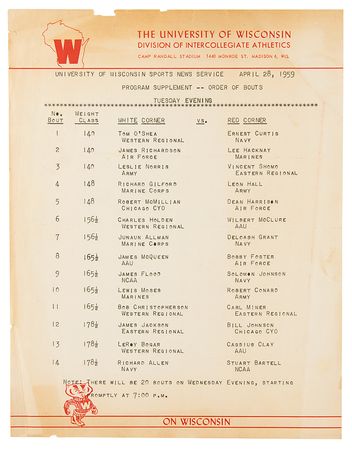 Lot #3023 Wilbert 'Skeeter' McClure's Atlanta 1996 Summer Olympics Torch and 1960 Rome Participant Pin?Including Scrapbooks, Photos, AAU Boxing, and Awards - Image 5