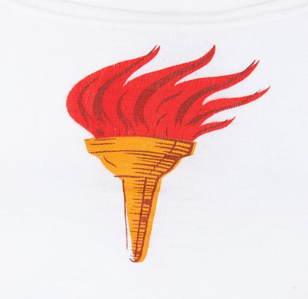 Lot #3344 Melbourne 1956 Summer Olympics Official Torchbearer Tank Top Shirt - Image 3