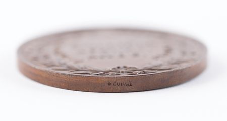 Lot #3041 Athens 1870 Zappas Olympics Bronze Winner's Medal in Original Box - Image 3