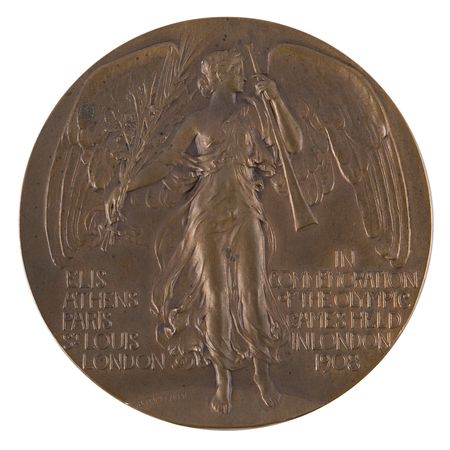 Lot #3118 London 1908 Olympics Bronze Participation Medal - Image 2