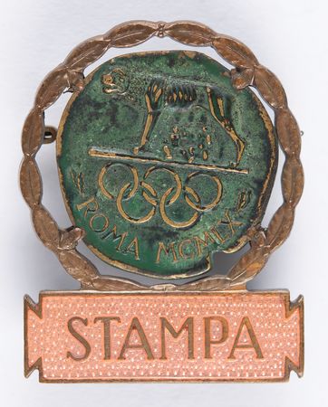 Lot #3188 Rome 1960 Summer Olympics Press Badge - Image 1