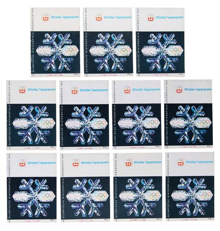 Lot #3256 Innsbruck 1964 Winter Olympics (11) Daily Programs - Image 1
